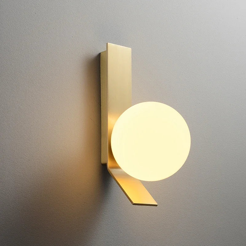 Luxury Gold Glass Wall Lamp - Glamry