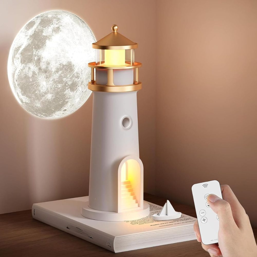 Cozy Moon Glow Table Lamp for Bedroom Decor