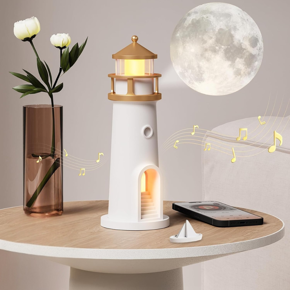 Cozy Moon Glow Table Lamp for Bedroom Decor