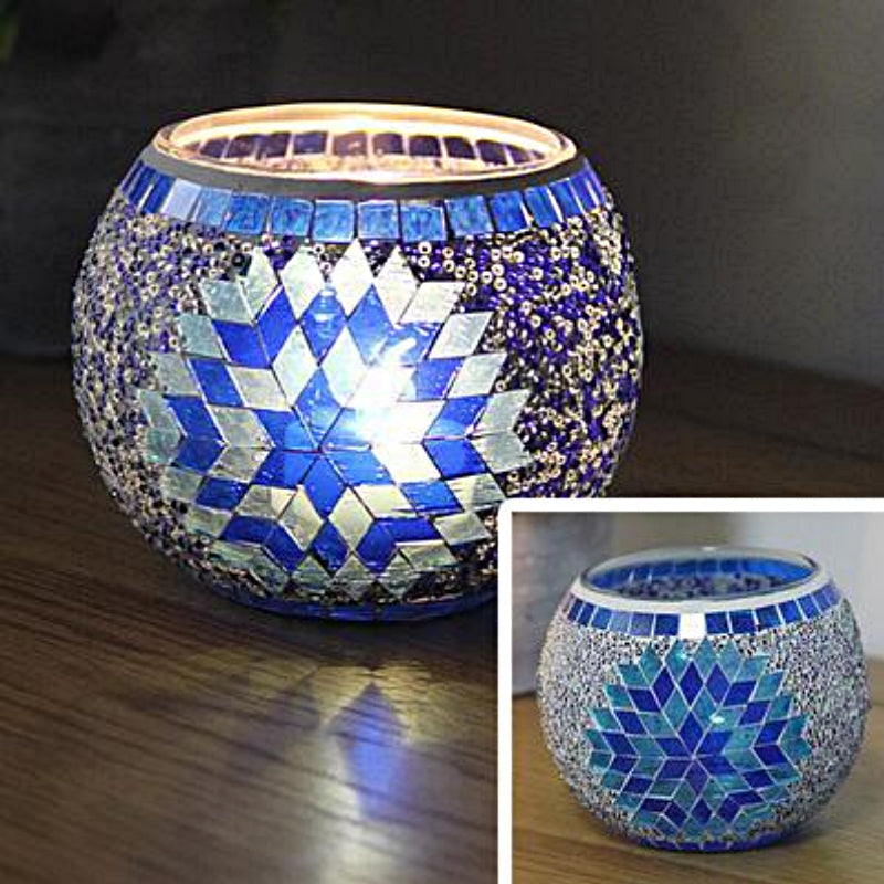 Colorful Glass Tea Light Candle Holder