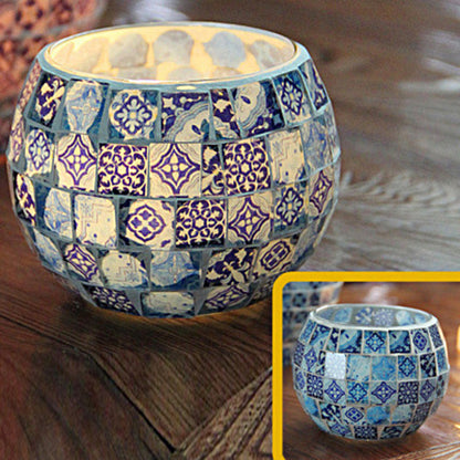 Colorful Glass Tea Light Candle Holder
