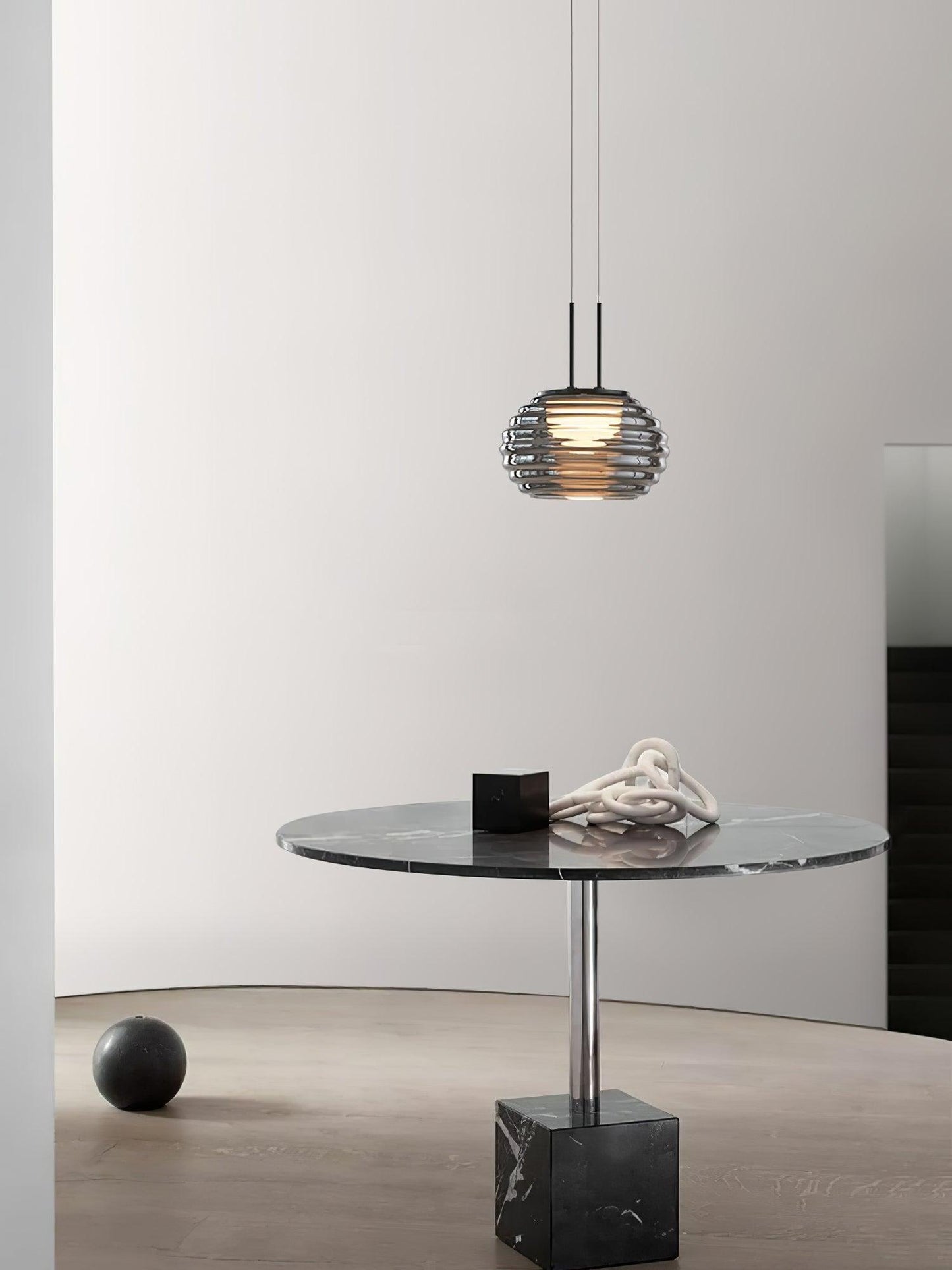 Circular Crystal Table Lamp