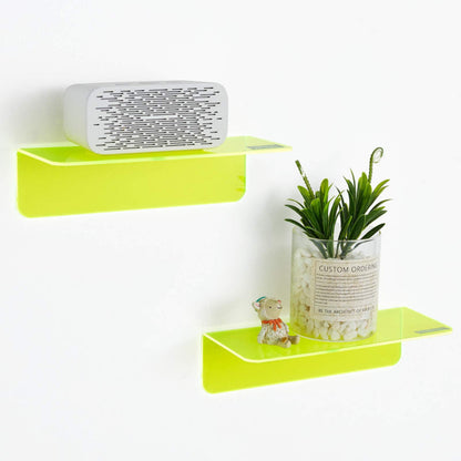 Glowing Decor | Modern Wall Floating Shelf Set