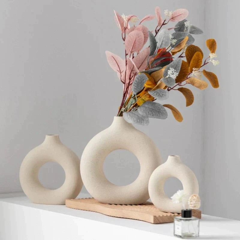 Beautiful Clear Glass Decorative Vase - Glamry