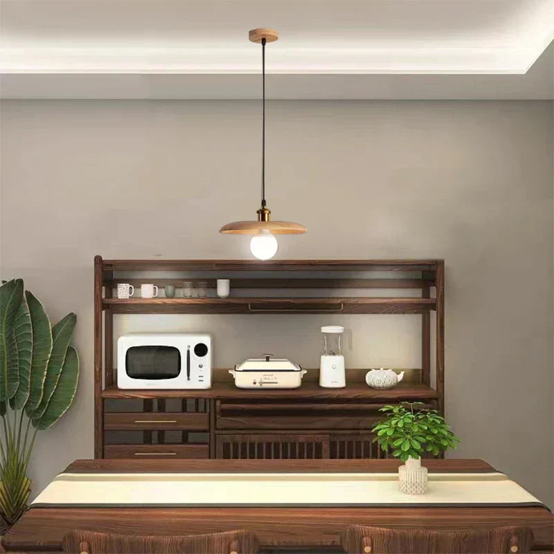 Rustic Wooden Hanging Light - Glamry