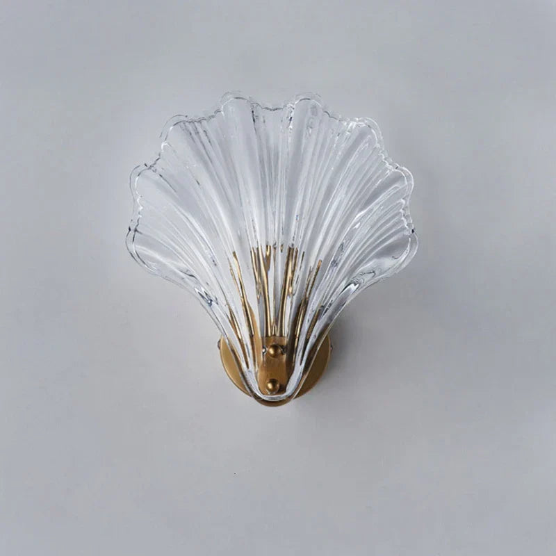 Coastal Style Seashell Glass Wall Light