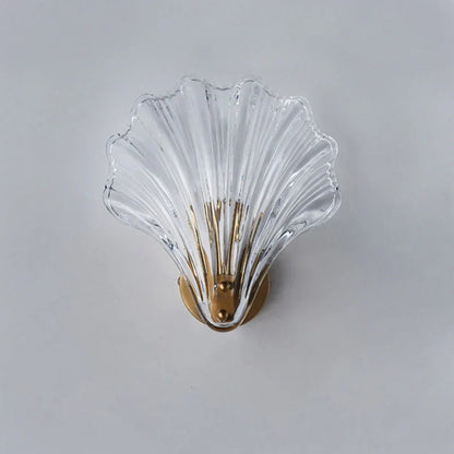 Coastal Style Seashell Glass Wall Light