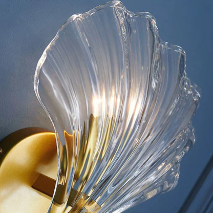 Coastal Style Seashell Glass Wall Light
