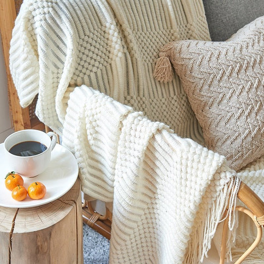 Soft Plush Knit Throw Blanket for Home Decor - Glamry