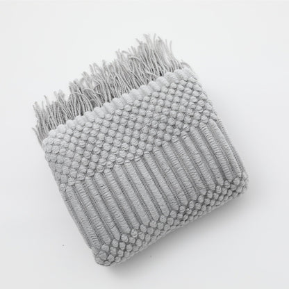 Soft Plush Knit Throw Blanket for Home Decor