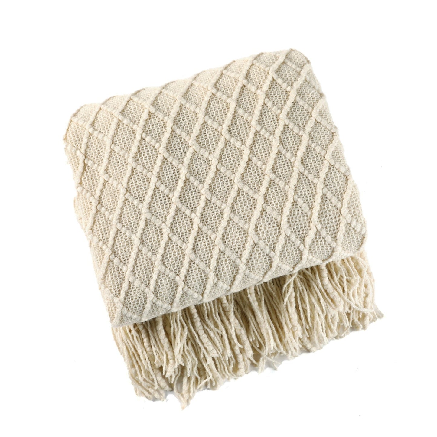 Soft Plush Knit Throw Blanket for Home Decor
