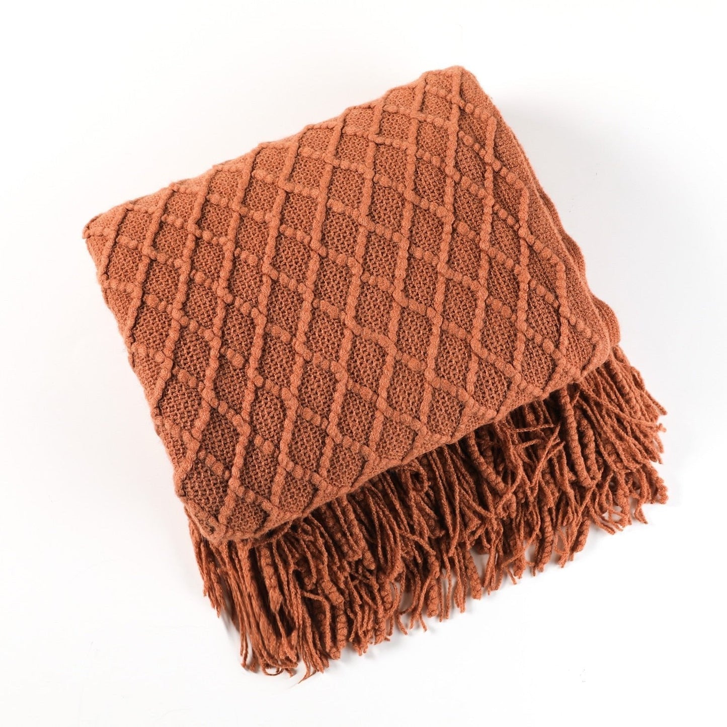 Soft Plush Knit Throw Blanket for Home Decor
