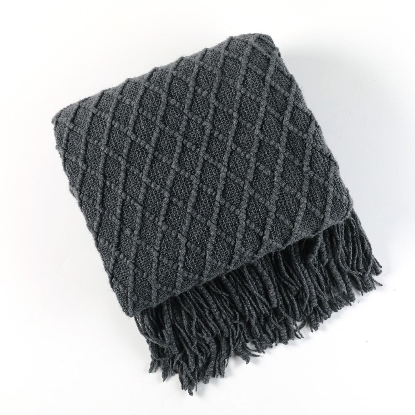 Soft Plush Knit Throw Blanket for Home Decor