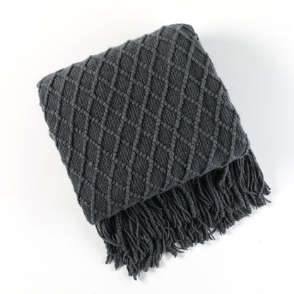 Soft Plush Knit Throw Blanket for Home Decor