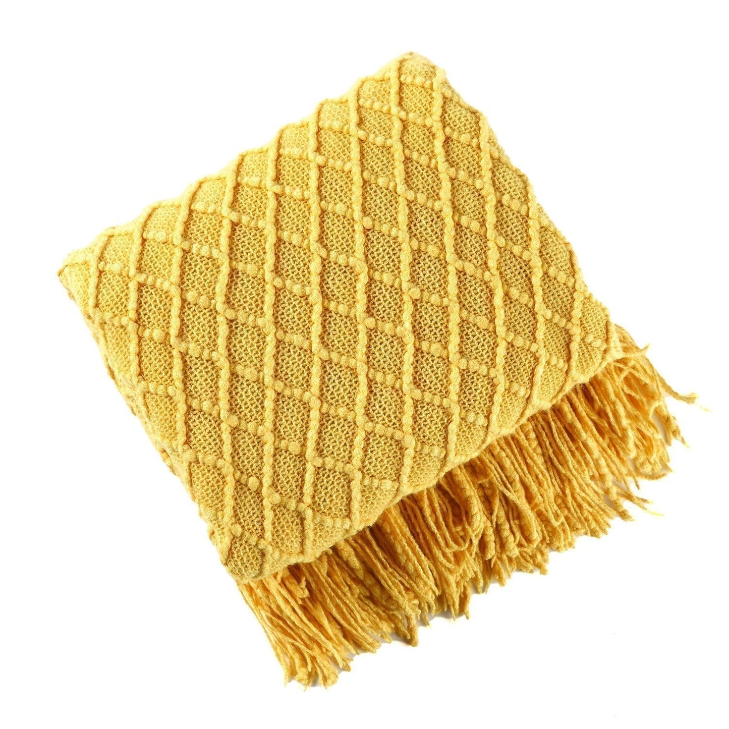 Soft Plush Knit Throw Blanket for Home Decor