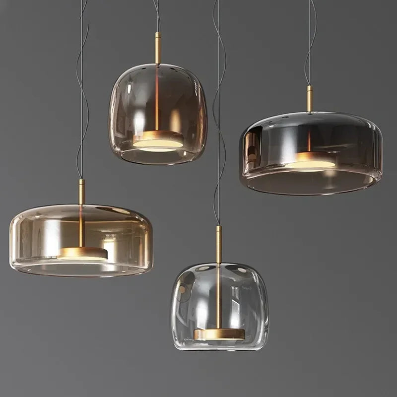 Elegant Glass Pendant Light Fixture - Glamry