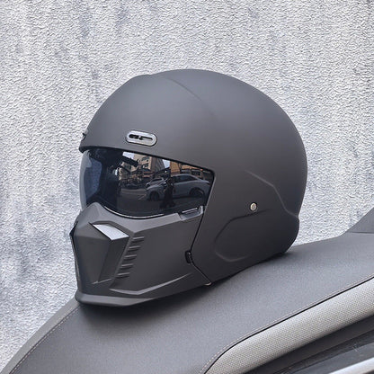 Classic Biker Motorcycle Helmet - Durable DOT Approved