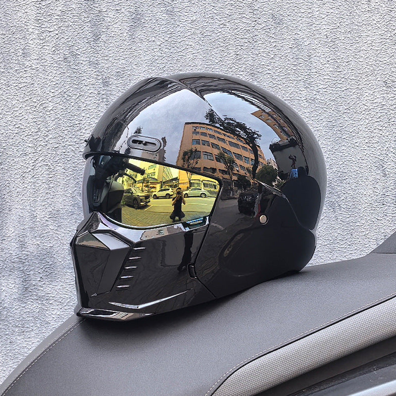 Classic Biker Motorcycle Helmet - Durable DOT Approved