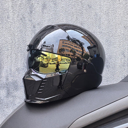 Classic Biker Motorcycle Helmet - Durable DOT Approved