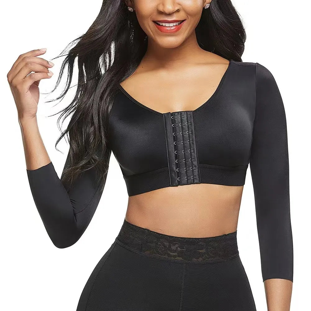 Slimming Mid Sleeve Shapewear Top for Daily Wear - Glamry