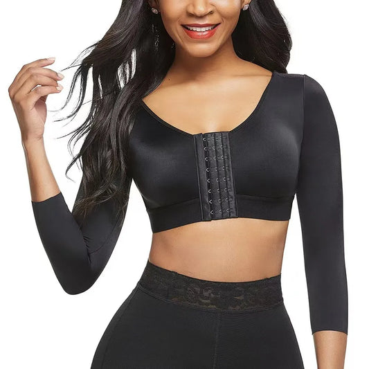 Slimming Mid Sleeve Shapewear Top for Daily Wear - Glamry