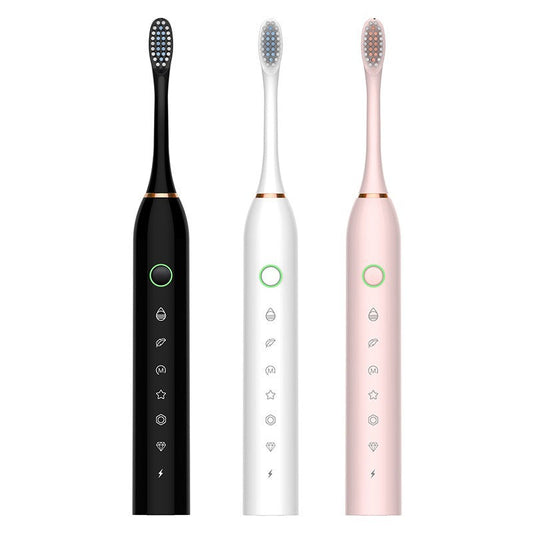 Electric Toothbrush with Replaceable Heads - Glamry