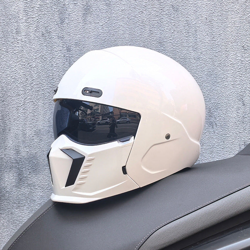 Classic Biker Motorcycle Helmet - Durable DOT Approved