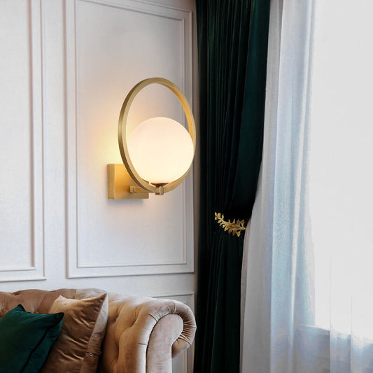 Contemporary Clear Glass Single Light Wall Lamp - Glamry