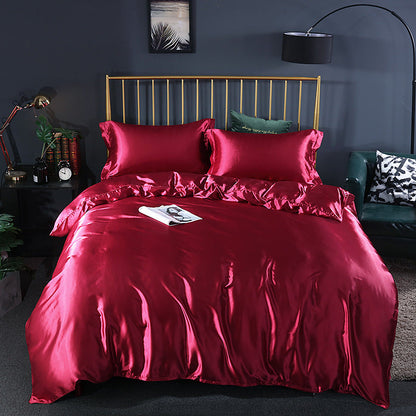 Soft Satin 4-Piece Bed Sheet Set