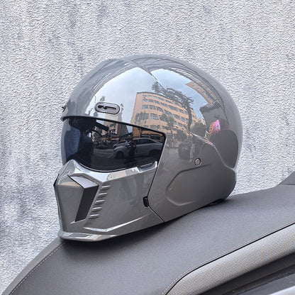 Classic Biker Motorcycle Helmet - Durable DOT Approved