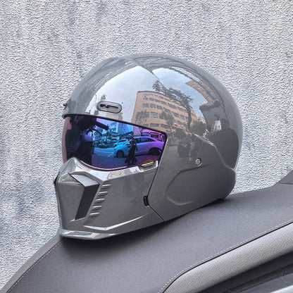 Classic Biker Motorcycle Helmet - Durable DOT Approved