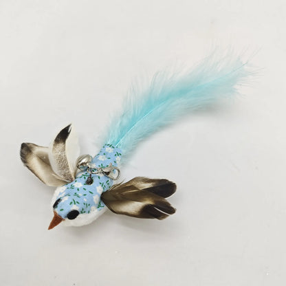 Fun Feather Teaser Cat Toy with Realistic Motion
