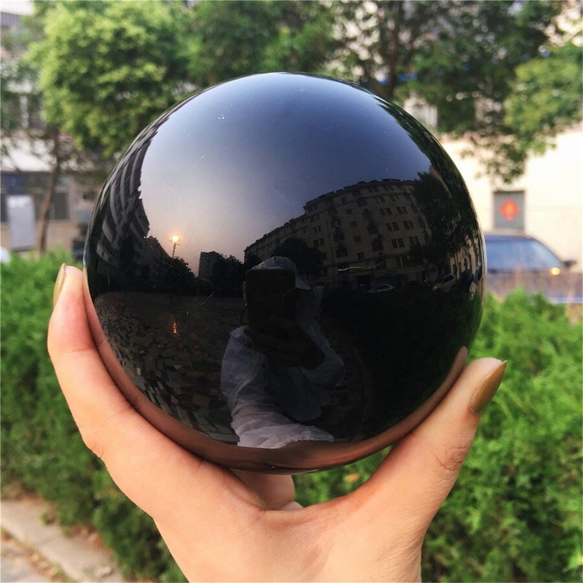 Black Crystal Decorative Home Ornament - Glamry
