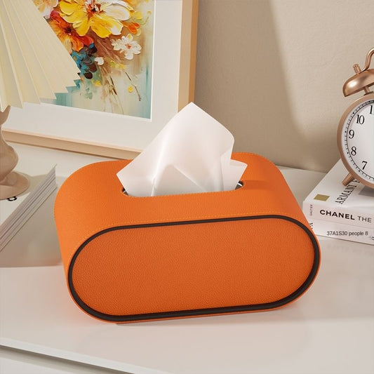 Luxury Leather Tissue Holder - Glamry