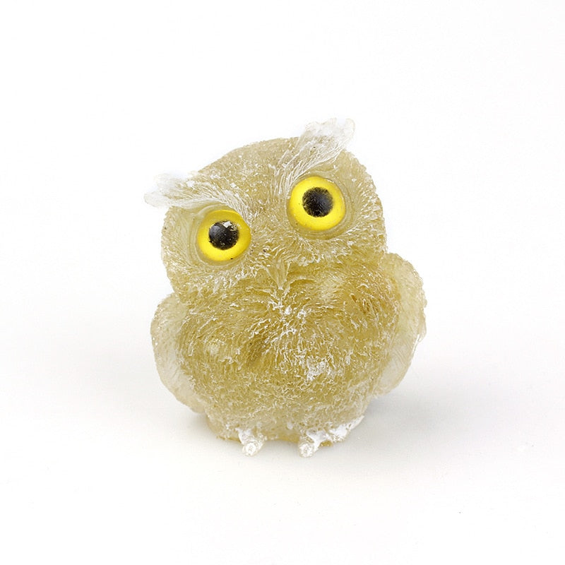 Beautiful Crystal Owl Home Decor Figurine