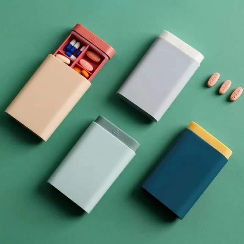 Space Saving 7 Day Pill Box Organizer - Glamry
