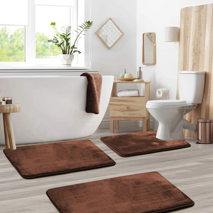 Soft Memory Foam Bathroom Rug Set