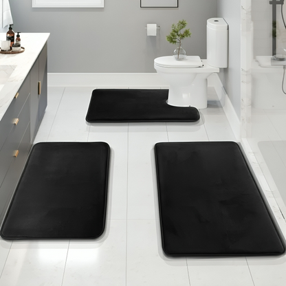 Soft Memory Foam Bathroom Rug Set