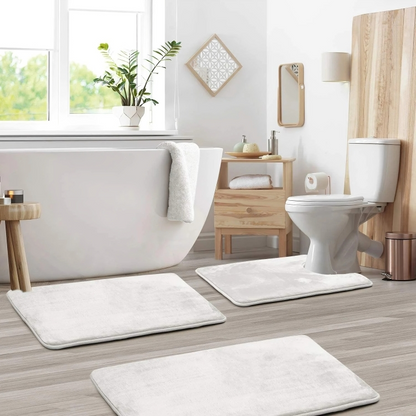 Soft Memory Foam Bathroom Rug Set