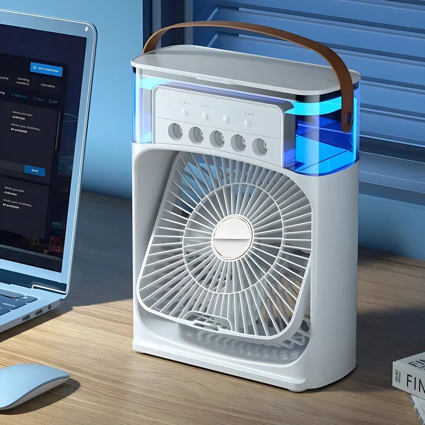 Compact Personal Cooling Fan with Night Light - Glamry