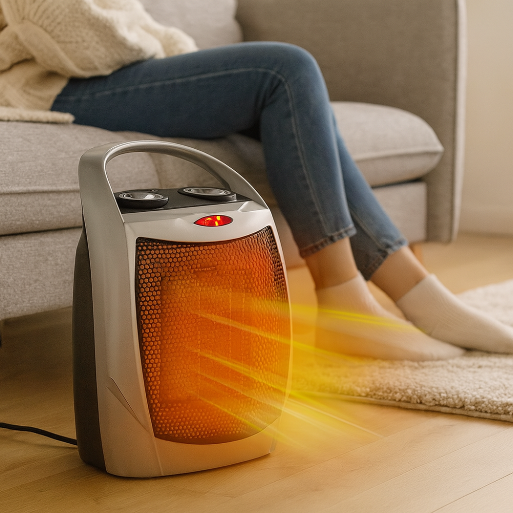 Compact Digital Electric Indoor Heater with Thermostat - Glamry
