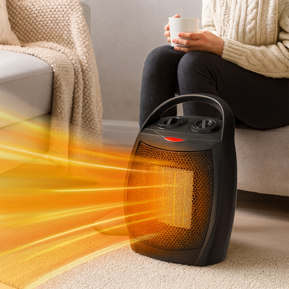 Compact Digital Electric Indoor Heater with Thermostat