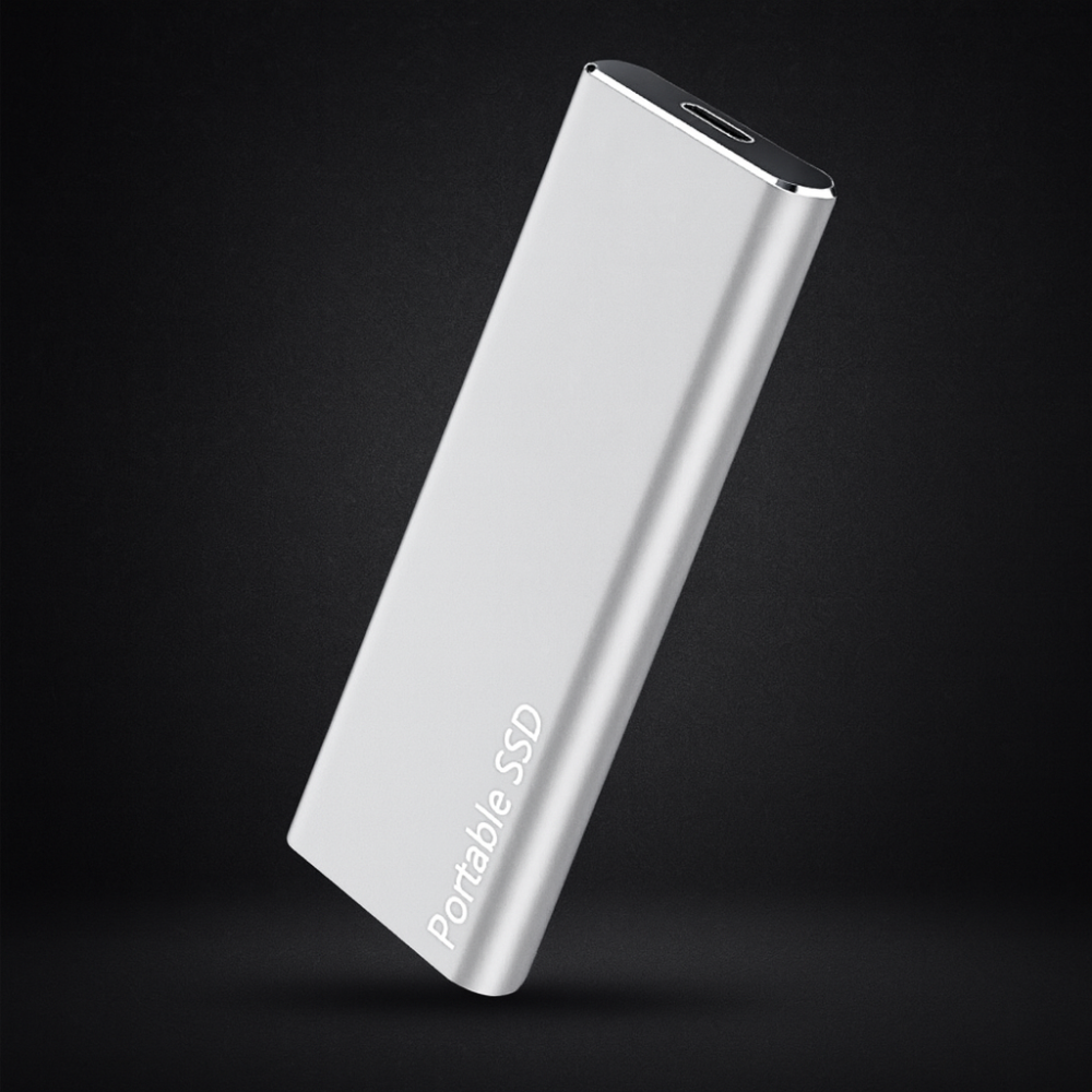 Fast Portable Aluminum SSD External Hard Drive