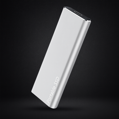 Fast Portable Aluminum SSD External Hard Drive