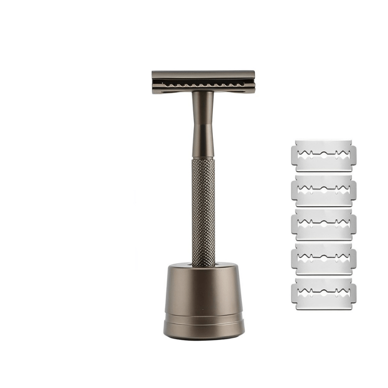 High Quality 5 Blade Razor Set in Gold, Silver, Black - Glamry