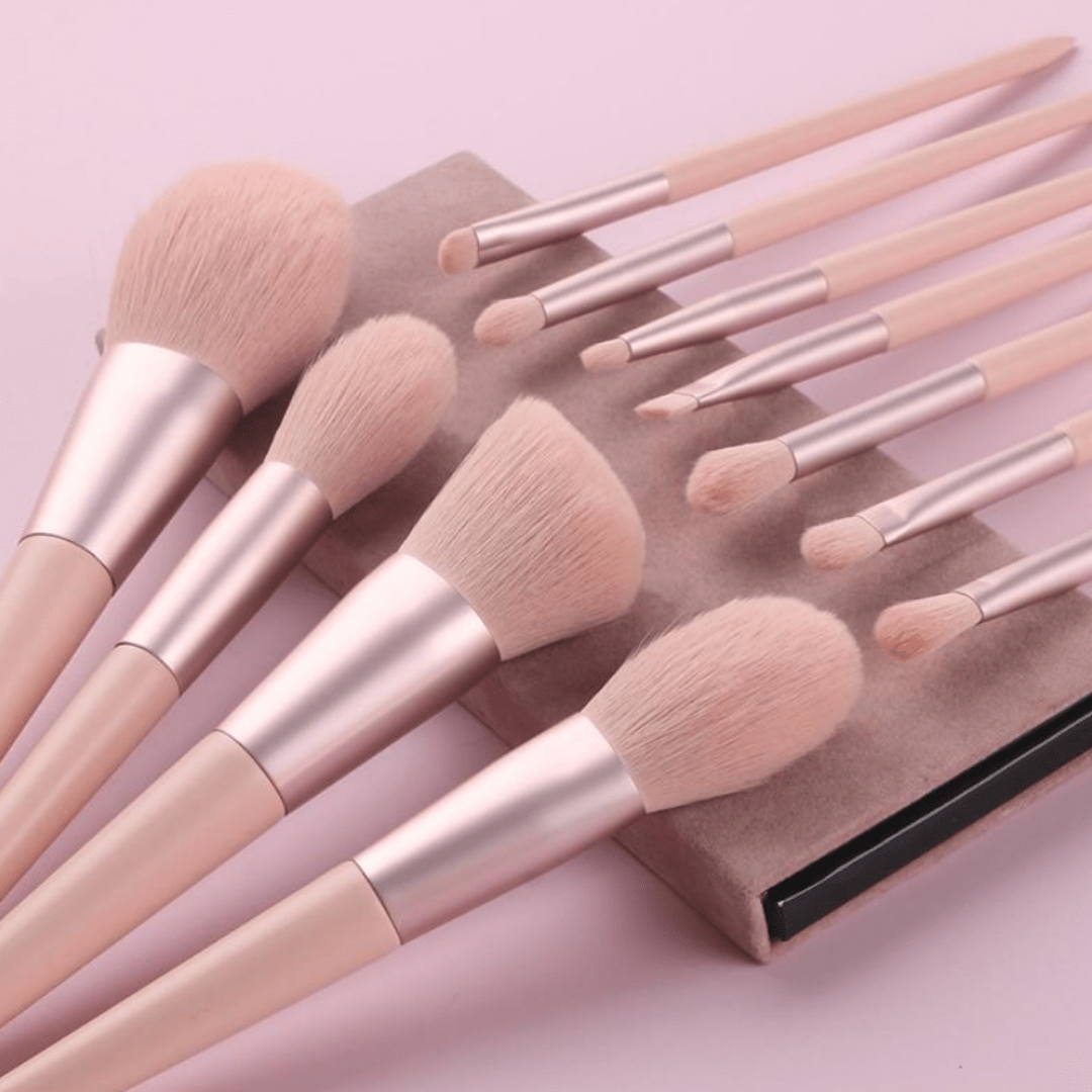 Premium 11pc Makeup Brush Kit for Perfect Coverage - Glamry