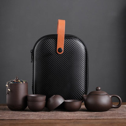 Simple Ceramic Teapot Set with Mugs