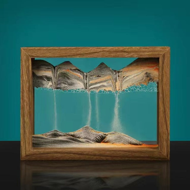 Beautiful 3D Spinning Sand Wall Art Decoration