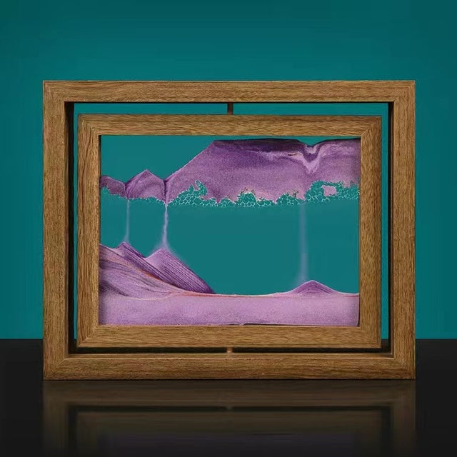 Beautiful 3D Spinning Sand Wall Art Decoration