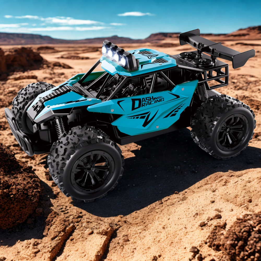 Fast RC Car with Metal Body and LED Lights - Glamry